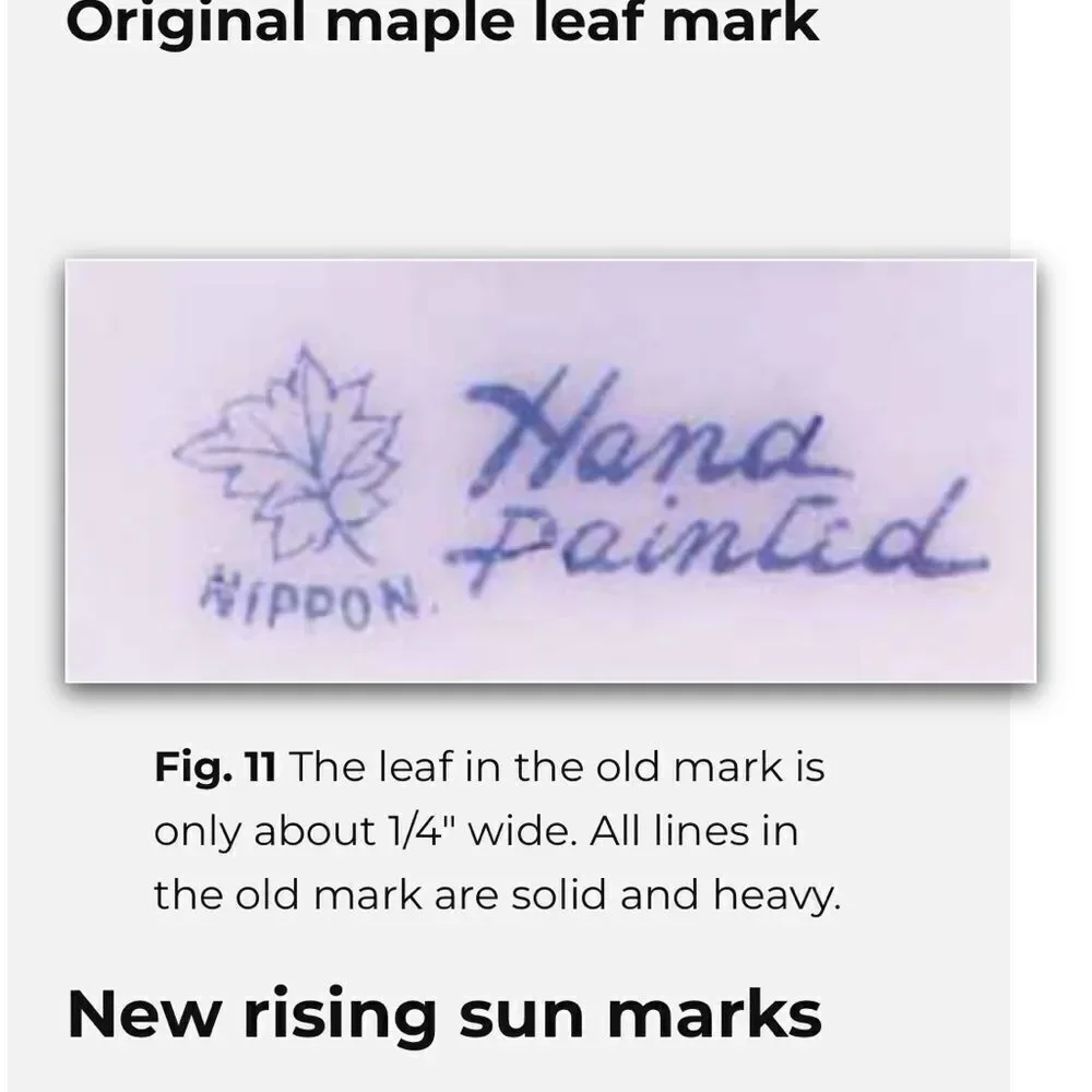 Antique Maple Leaf Mark Nippon Porcelain Hand Painted Embossed Bowl 1891-1911